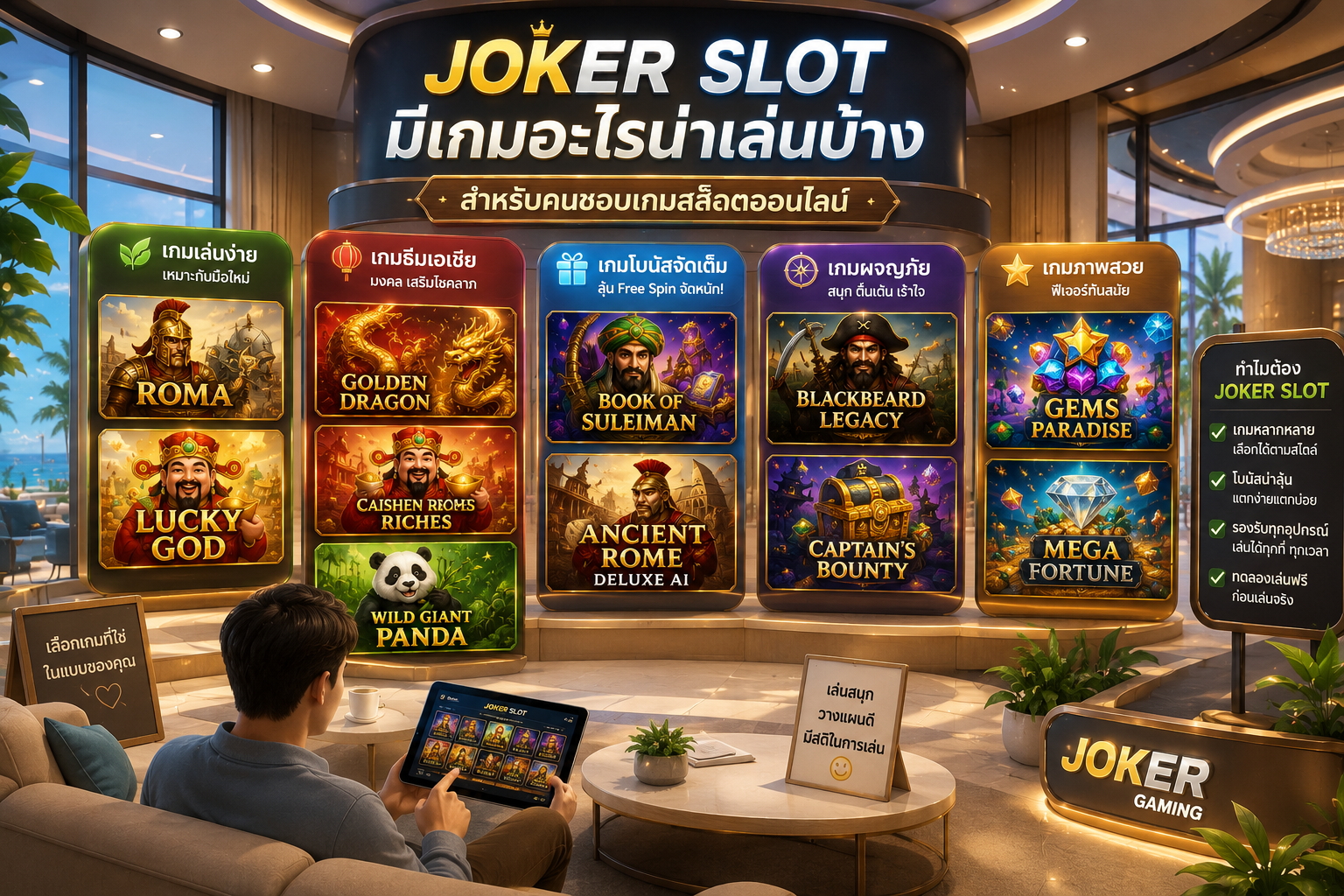 JOKER SLOT มีเกมอะไรน่าเล่นบ้าง สำหรับคนชอบเกมสล็อตออนไลน์